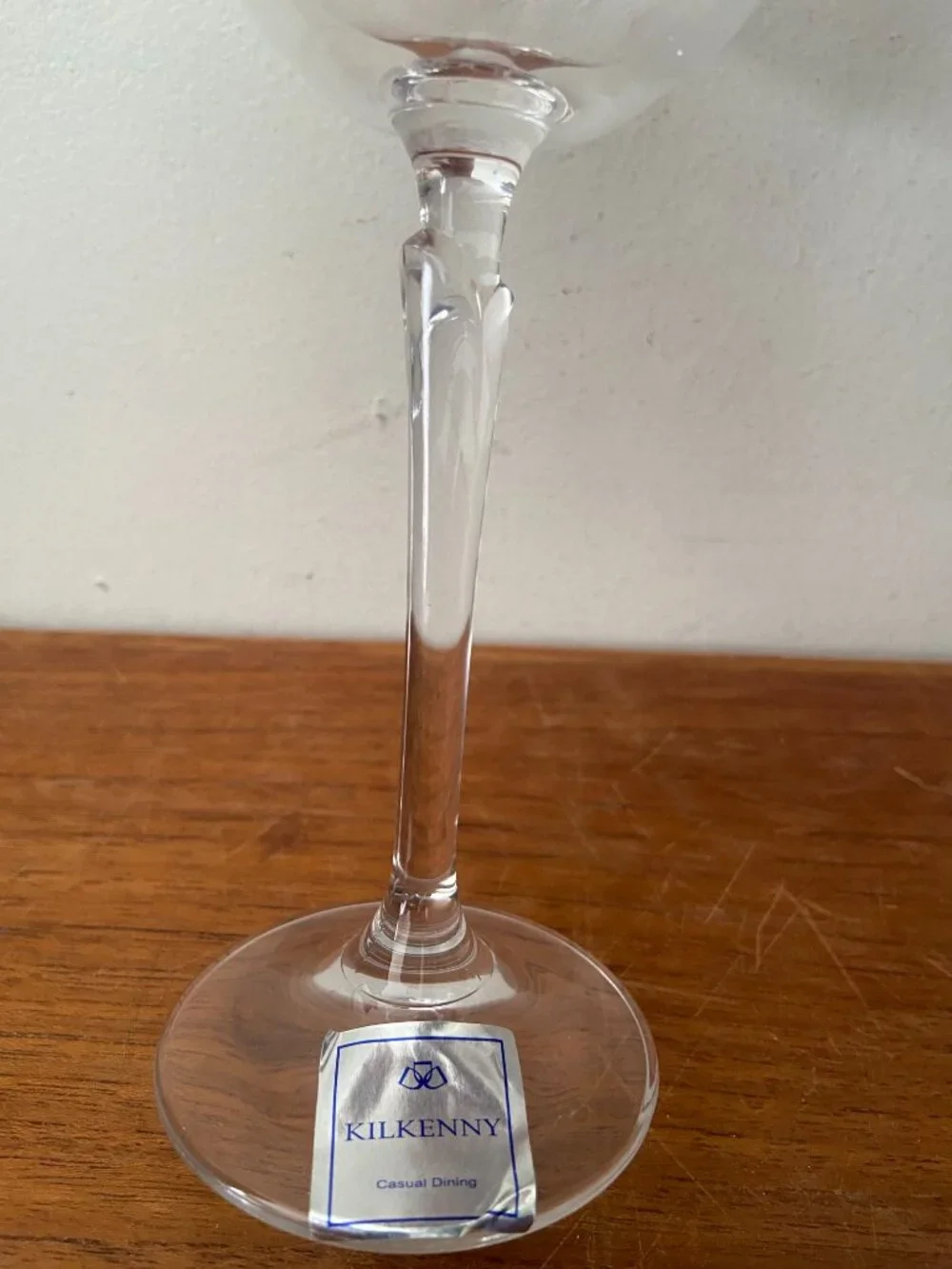 NEW Kilkenny Ireland APOLLO LEAF 240cc Crystal Wine Glasses Etched Set Of 6